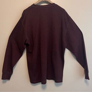 RED HEAD BRAND Men’s THERMAL SHIRT. Heather burgundy/black. Size XL
